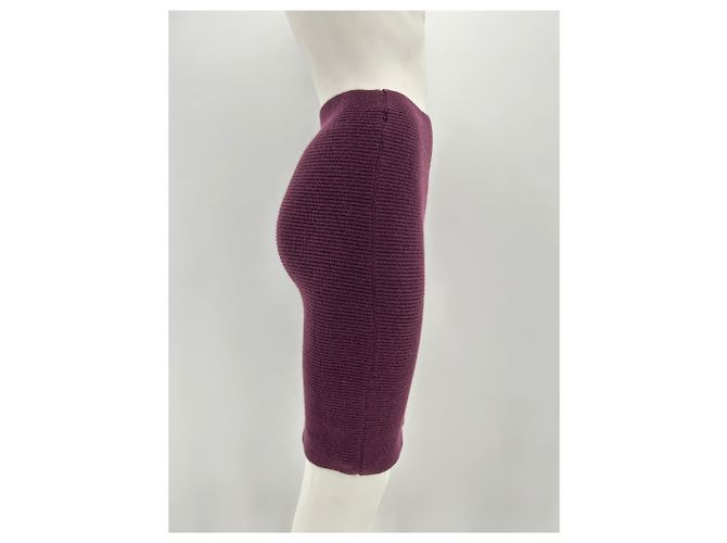 Falda Leetha T.International XS Cachemira Burdeos - vista 3