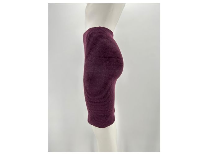 Falda Leetha T.International XS Cachemira Burdeos - vista 4