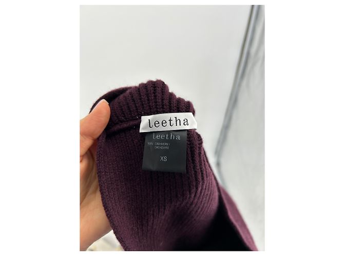 Falda Leetha T.International XS Cachemira Burdeos - vista 5
