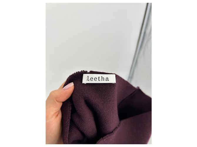 Falda Leetha T.International XS Cachemira Burdeos - vista 5