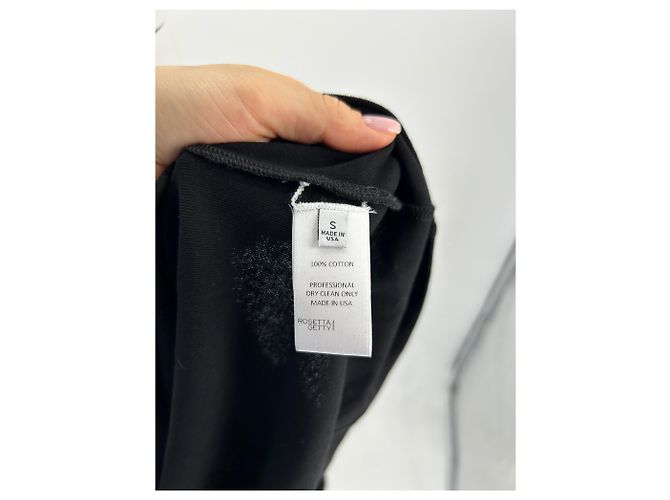 Autre Marque Rosetta Getty lidera T.International S Cotton Negro - vista 6