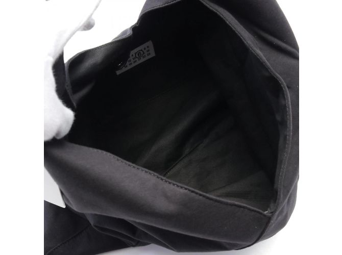 Maison Martin Margiela Bolso tote de algodón negro MM6 Maison Margiela - Ansicht 4