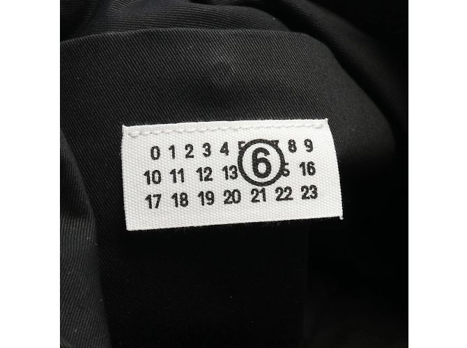 Maison Martin Margiela Bolso tote de algodón negro MM6 Maison Margiela - Ansicht 5