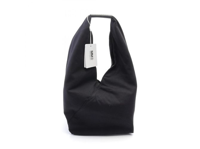 Maison Martin Margiela Bolso tote de algodón negro MM6 Maison Margiela - Ansicht 6