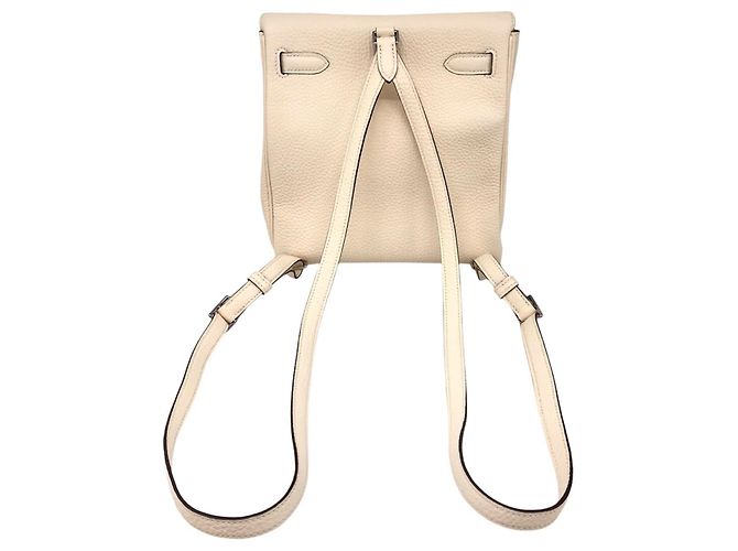 Hermès Hermes Kelly Ad PM Nata Y Stamp Ivory Weiß Rucksack Roh - Ansicht 2