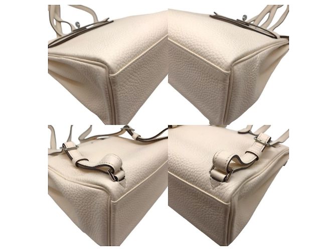 Hermès Hermes Kelly Ad PM Nata Y Stamp Ivory Weiß Rucksack Roh - Ansicht 3