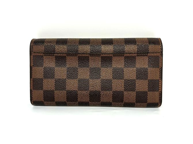 Portefeuille Sarah Damier Ébène Bi-fold Long de Louis Vuitton Damier ebène - vue 2