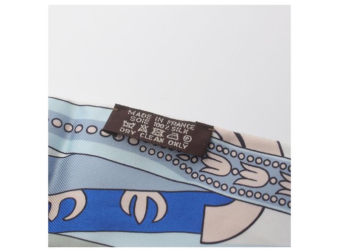 Hermès Foulard in seta Hermes Twilly Balade En Berline Marrone Multicolore - vista 4