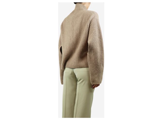 Sofie d'Hoore Tausend Cashmere-Ripp-Pullover mit hohem Kragen - Größe S - view 2