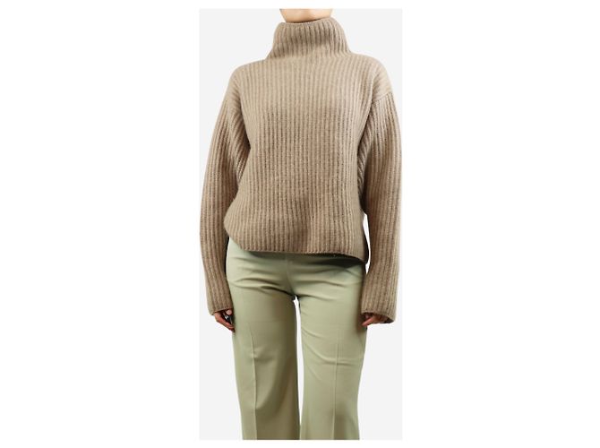 Sofie d'Hoore Tausend Cashmere-Ripp-Pullover mit hohem Kragen - Größe S - view 3