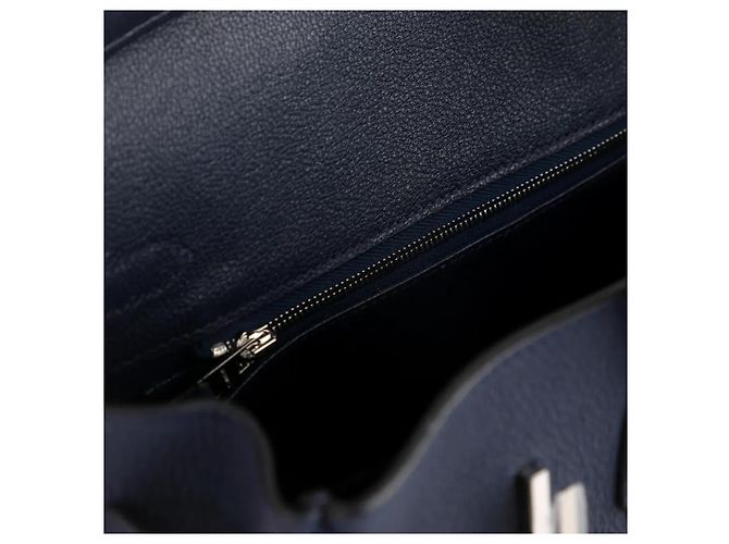 Hermès Birkin 25 Borsa in pelle blu - vista 10