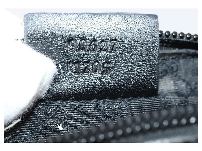 Pochette GUCCI Denim Grigio Argento 90627 Auth ac3227 Marrone - vista 12