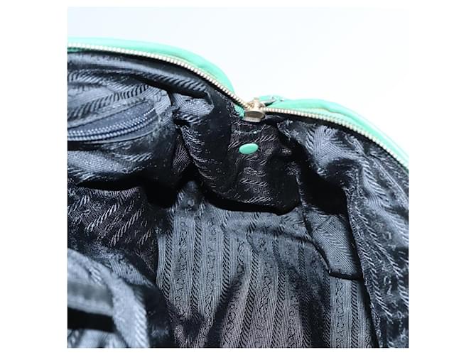 PRADA Borsa a Mano Nylon Verde Oro Auth 86987 D'oro - vista 15