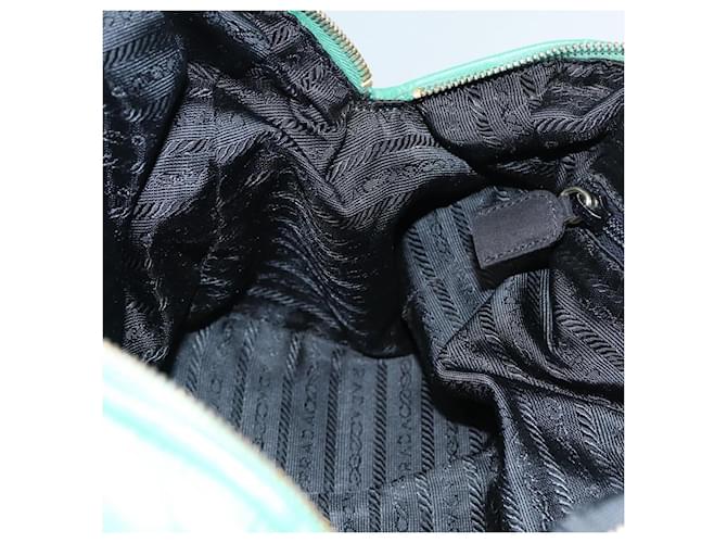 PRADA Borsa a Mano Nylon Verde Oro Auth 86987 D'oro - vista 16