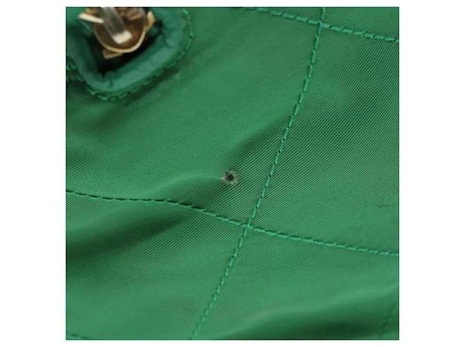 PRADA Borsa a Mano Nylon Verde Oro Auth 86987 D'oro - vista 5