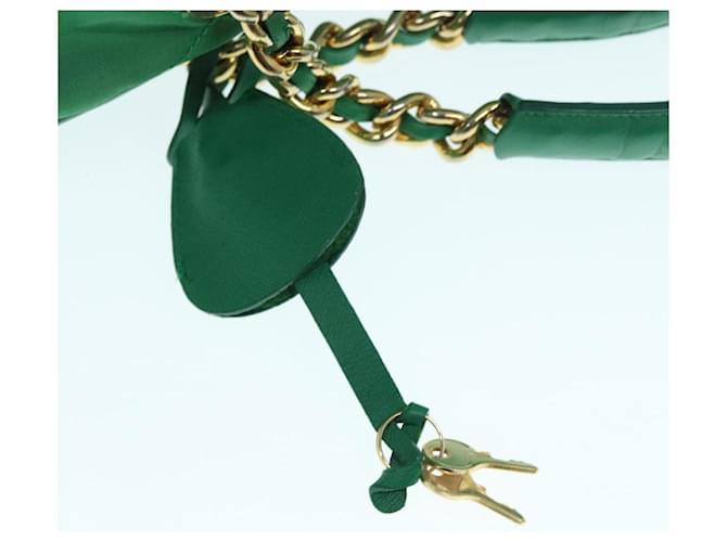 PRADA Borsa a Mano Nylon Verde Oro Auth 86987 D'oro - vista 8