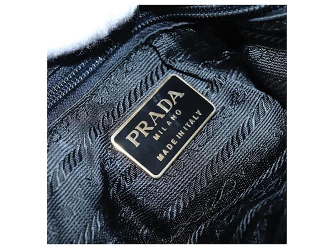PRADA Borsa a Mano Nylon Verde Oro Auth 86987 D'oro - vista 9
