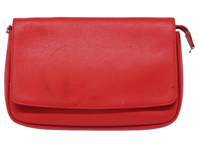 LOUIS VUITTON Parnasea Esan Ciel Borsa a Spalla in Pelle Rossa M94448 LV Auth bs17244 Rosso - vista 13