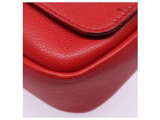 LOUIS VUITTON Parnasea Esan Ciel Borsa a Spalla in Pelle Rossa M94448 LV Auth bs17244 Rosso - vista 14