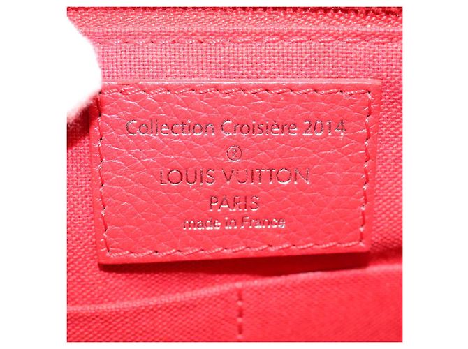 LOUIS VUITTON Parnasea Esan Ciel Borsa a Spalla in Pelle Rossa M94448 LV Auth bs17244 Rosso - vista 18