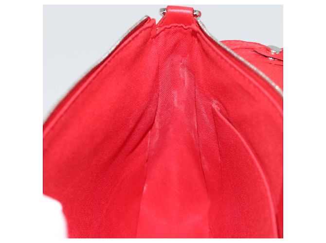 LOUIS VUITTON Parnasea Esan Ciel Borsa a Spalla in Pelle Rossa M94448 LV Auth bs17244 Rosso - vista 19