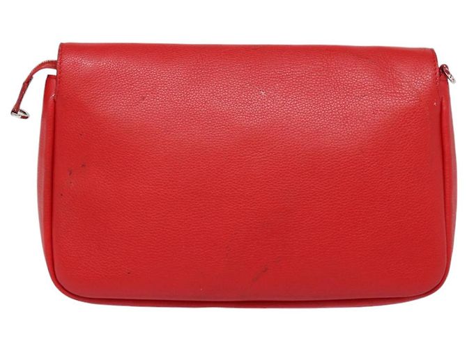 LOUIS VUITTON Parnasea Esan Ciel Borsa a Spalla in Pelle Rossa M94448 LV Auth bs17244 Rosso - vista 2