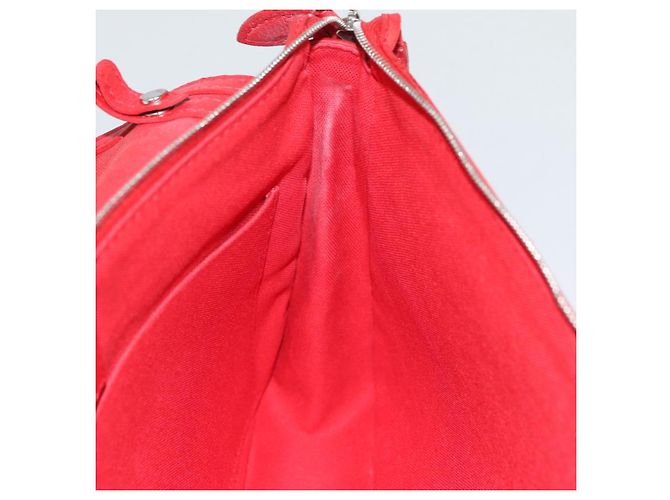 LOUIS VUITTON Parnasea Esan Ciel Borsa a Spalla in Pelle Rossa M94448 LV Auth bs17244 Rosso - vista 20