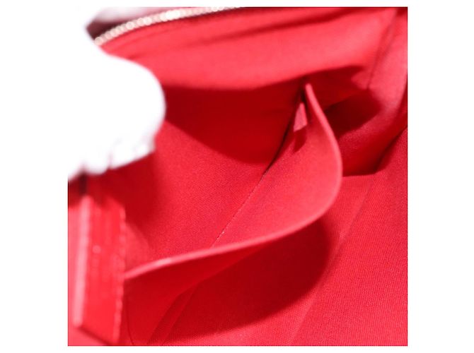 LOUIS VUITTON Parnasea Esan Ciel Borsa a Spalla in Pelle Rossa M94448 LV Auth bs17244 Rosso - vista 22