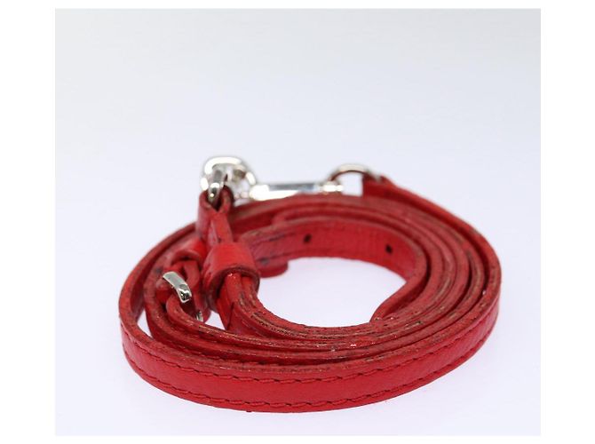 LOUIS VUITTON Parnasea Esan Ciel Borsa a Spalla in Pelle Rossa M94448 LV Auth bs17244 Rosso - vista 23