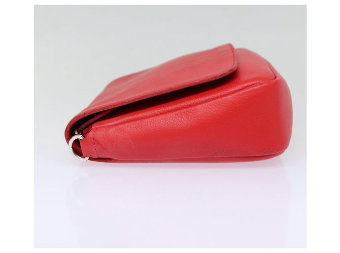 LOUIS VUITTON Parnasea Esan Ciel Borsa a Spalla in Pelle Rossa M94448 LV Auth bs17244 Rosso - vista 3