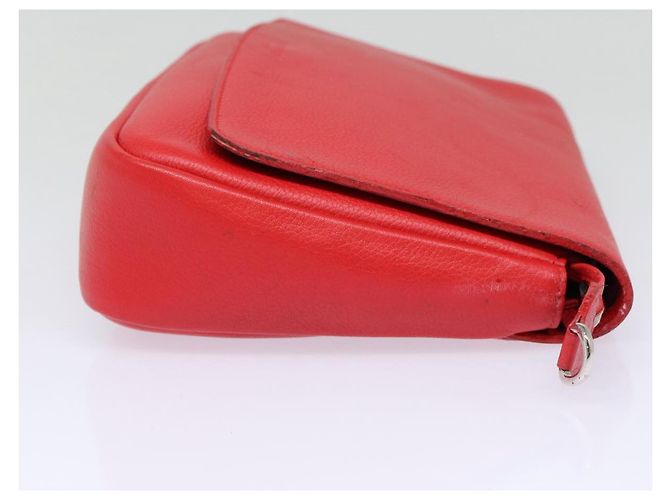 LOUIS VUITTON Parnasea Esan Ciel Borsa a Spalla in Pelle Rossa M94448 LV Auth bs17244 Rosso - vista 4