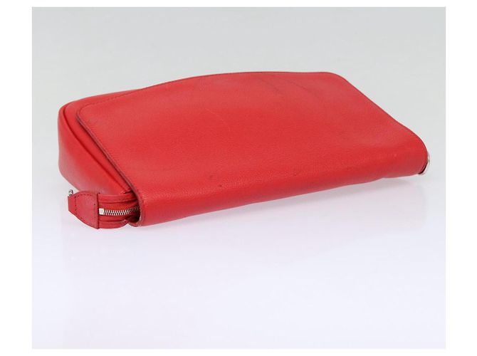 LOUIS VUITTON Parnasea Esan Ciel Borsa a Spalla in Pelle Rossa M94448 LV Auth bs17244 Rosso - vista 5