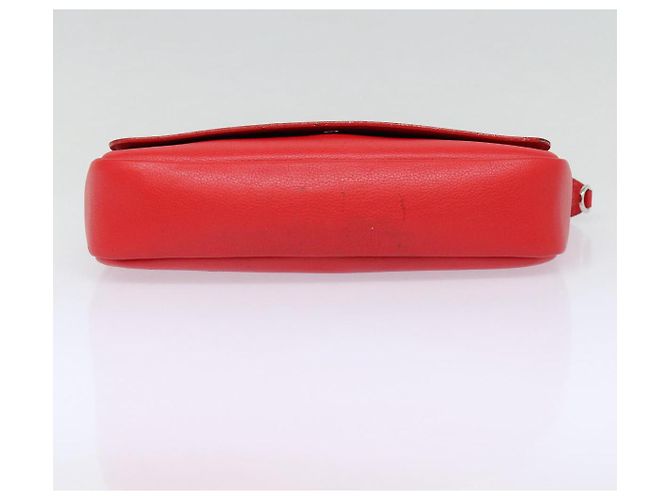 LOUIS VUITTON Parnasea Esan Ciel Borsa a Spalla in Pelle Rossa M94448 LV Auth bs17244 Rosso - vista 6