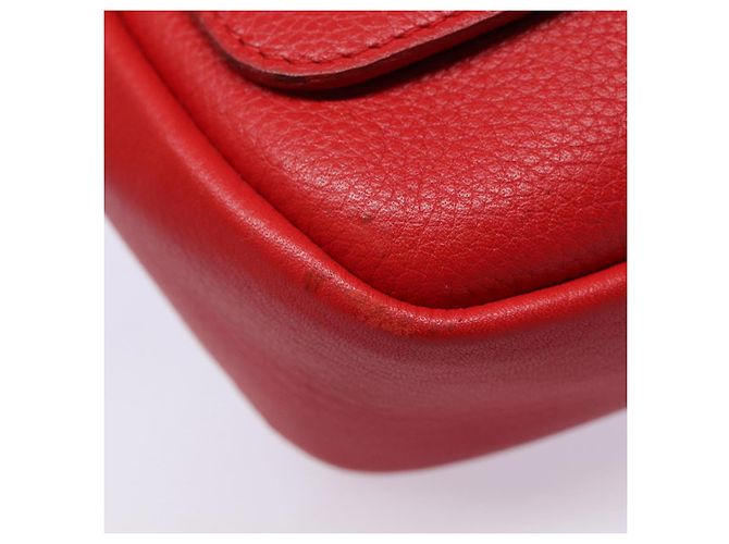 LOUIS VUITTON Parnasea Esan Ciel Borsa a Spalla in Pelle Rossa M94448 LV Auth bs17244 Rosso - vista 7