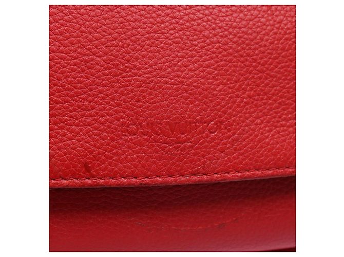 LOUIS VUITTON Parnasea Esan Ciel Borsa a Spalla in Pelle Rossa M94448 LV Auth bs17244 Rosso - vista 9