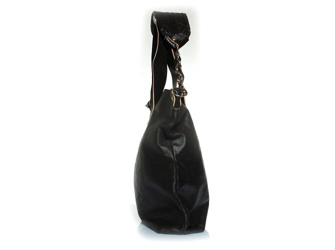 Chanel, Deca coco 2-Wege Tote Tasche aus schwarzem Leder - Ansicht 4