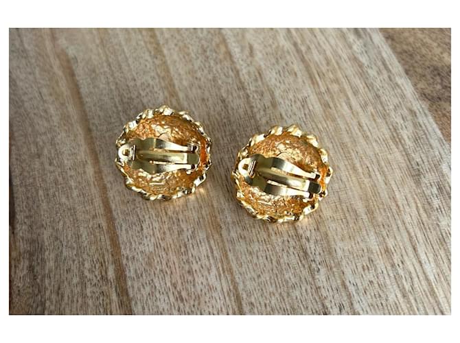 Orecchini Chanel a clip dorati e perle D'oro - vista 6