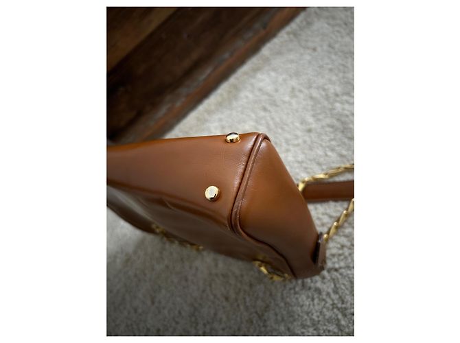 Borsa a tracolla Céline in pelle marrone - vista 10