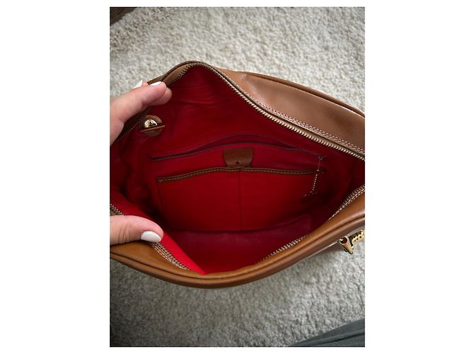 Borsa a tracolla Céline in pelle marrone - vista 11