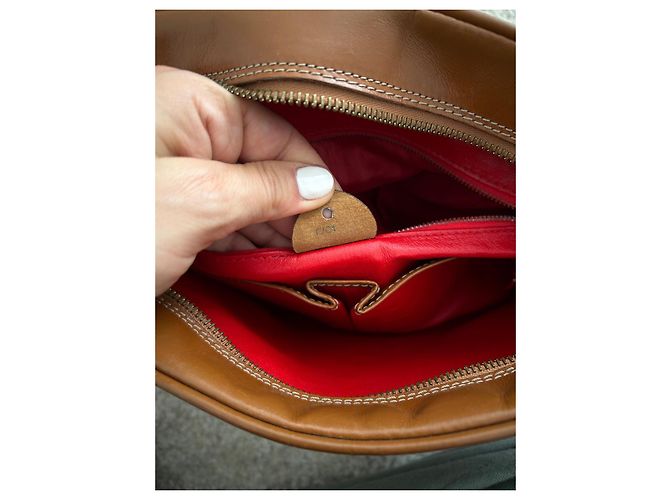 Borsa a tracolla Céline in pelle marrone - vista 14