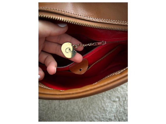 Borsa a tracolla Céline in pelle marrone - vista 15