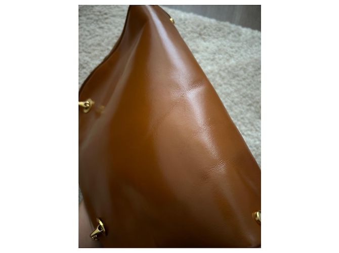 Borsa a tracolla Céline in pelle marrone - vista 17