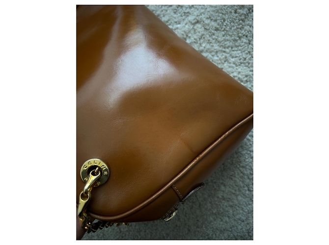 Borsa a tracolla Céline in pelle marrone - vista 18