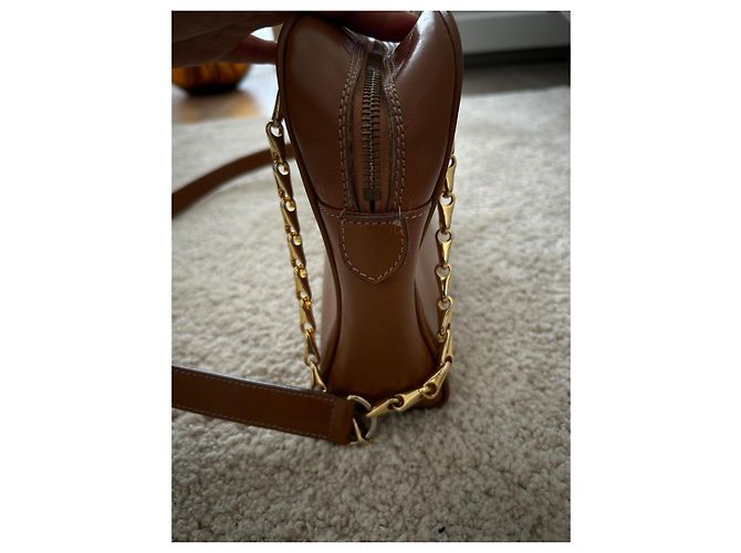 Borsa a tracolla Céline in pelle marrone - vista 5