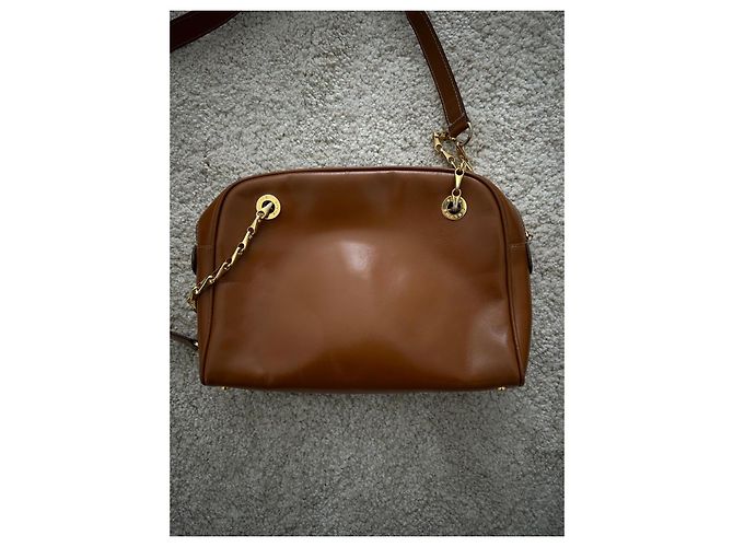 Borsa a tracolla Céline in pelle marrone - vista 6