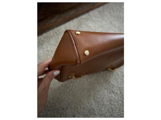 Borsa a tracolla Céline in pelle marrone - vista 9