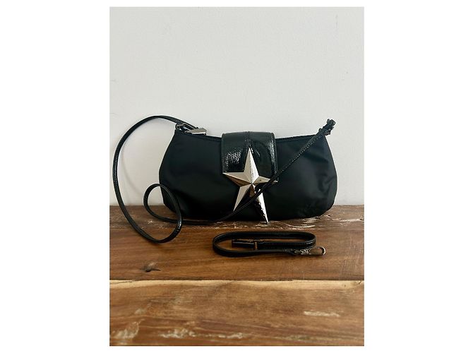 Borsa Baguette Thierry Mugler Zenith 1 Nera Nylon Nero - vista 2
