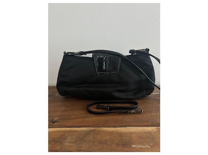 Borsa Baguette Thierry Mugler Zenith 1 Nera Nylon Nero - vista 6