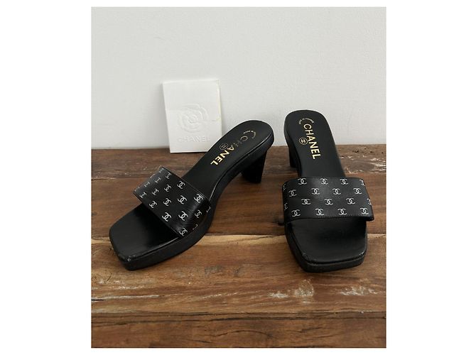 Chanel Pantoletten Schwarz - Ansicht 2