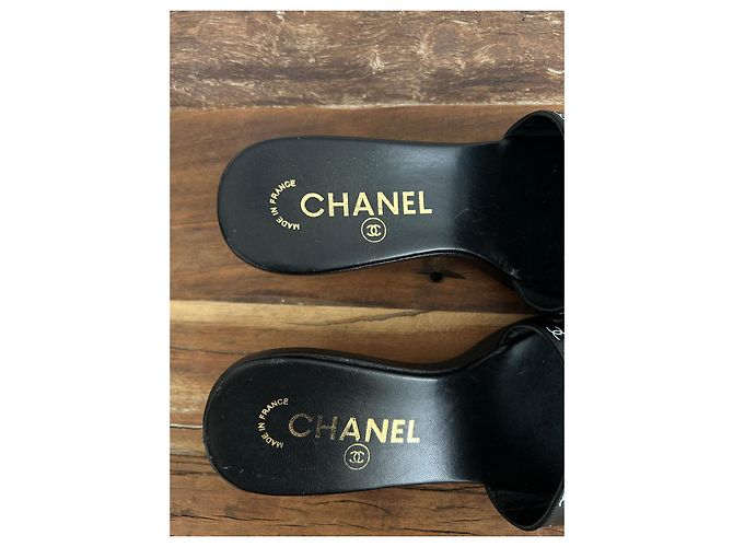 Chanel Pantoletten Schwarz - Ansicht 4